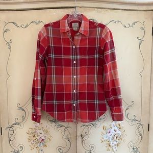 Lucky Brand Lightweight Plaid Flannel Button Down